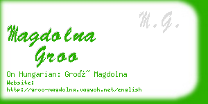 magdolna groo business card